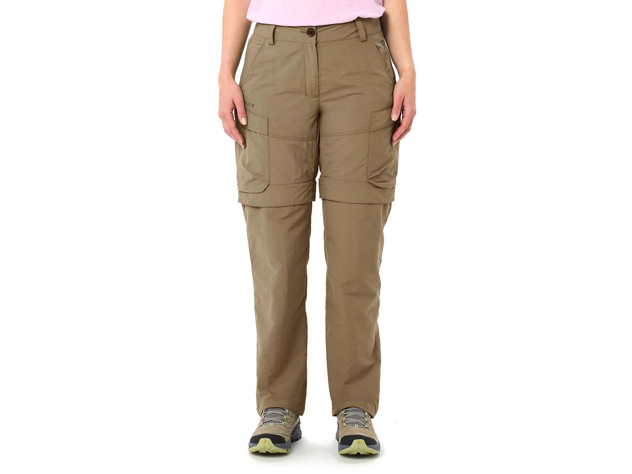 VAUDE Damen-Cargohose "Neyland Cargo ZO" mit natürlichem Insektenschutz, oat, Gr. 40
