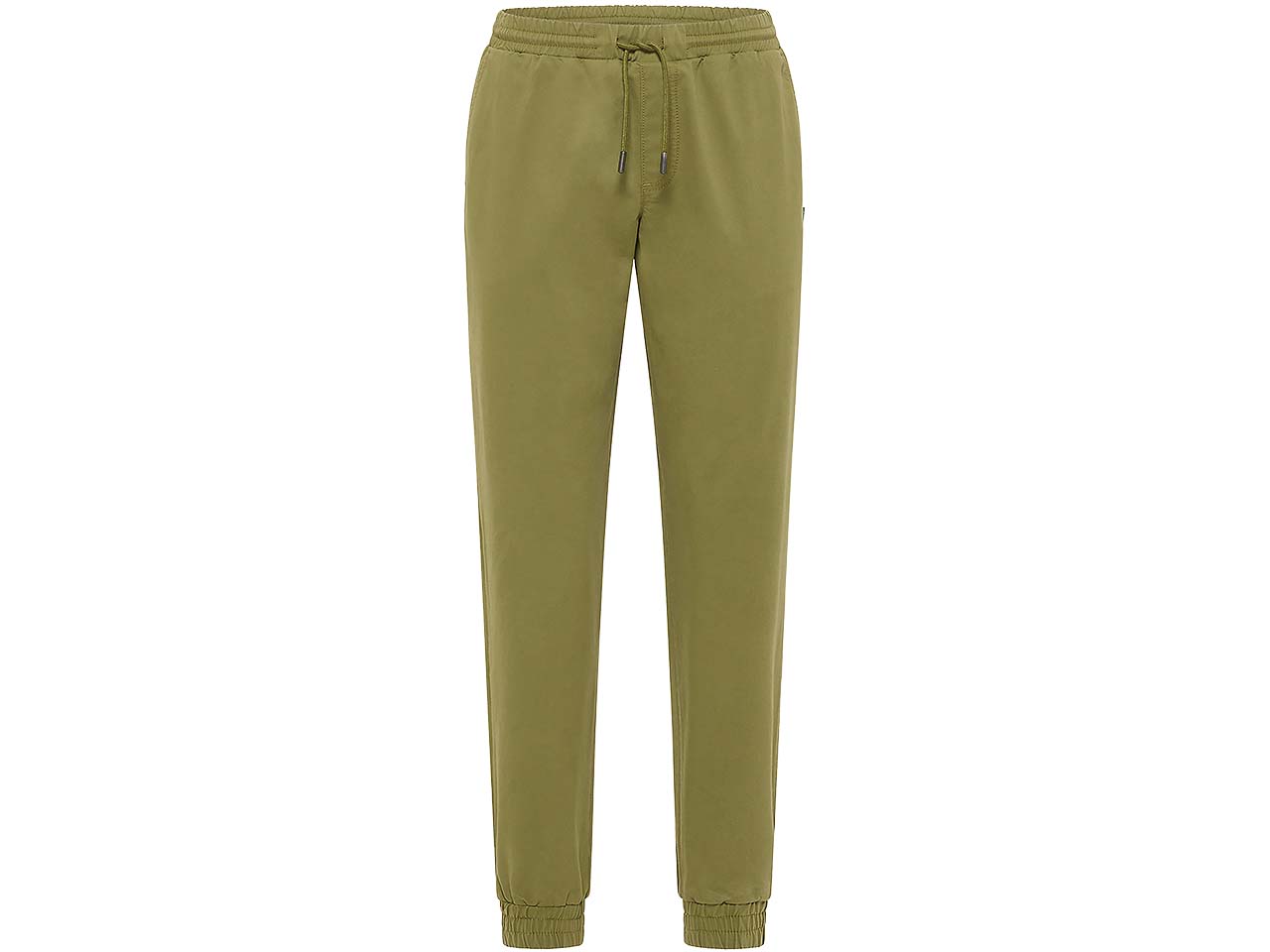 tranquillo Bio-Damen-Twill-Jogginghose mit Tunnelzug, pesto, Gr. 40