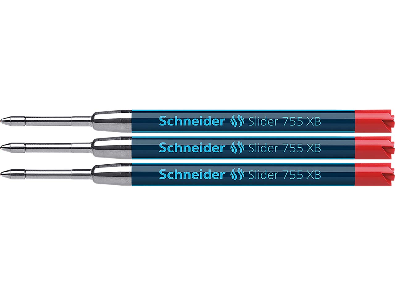 Schneider Kleinpackung mit 3 Minen "755 XB" rot