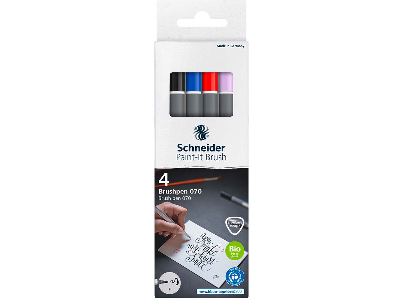 Schneider 4er Set Brushpen "Paint-It" farbig sortiert