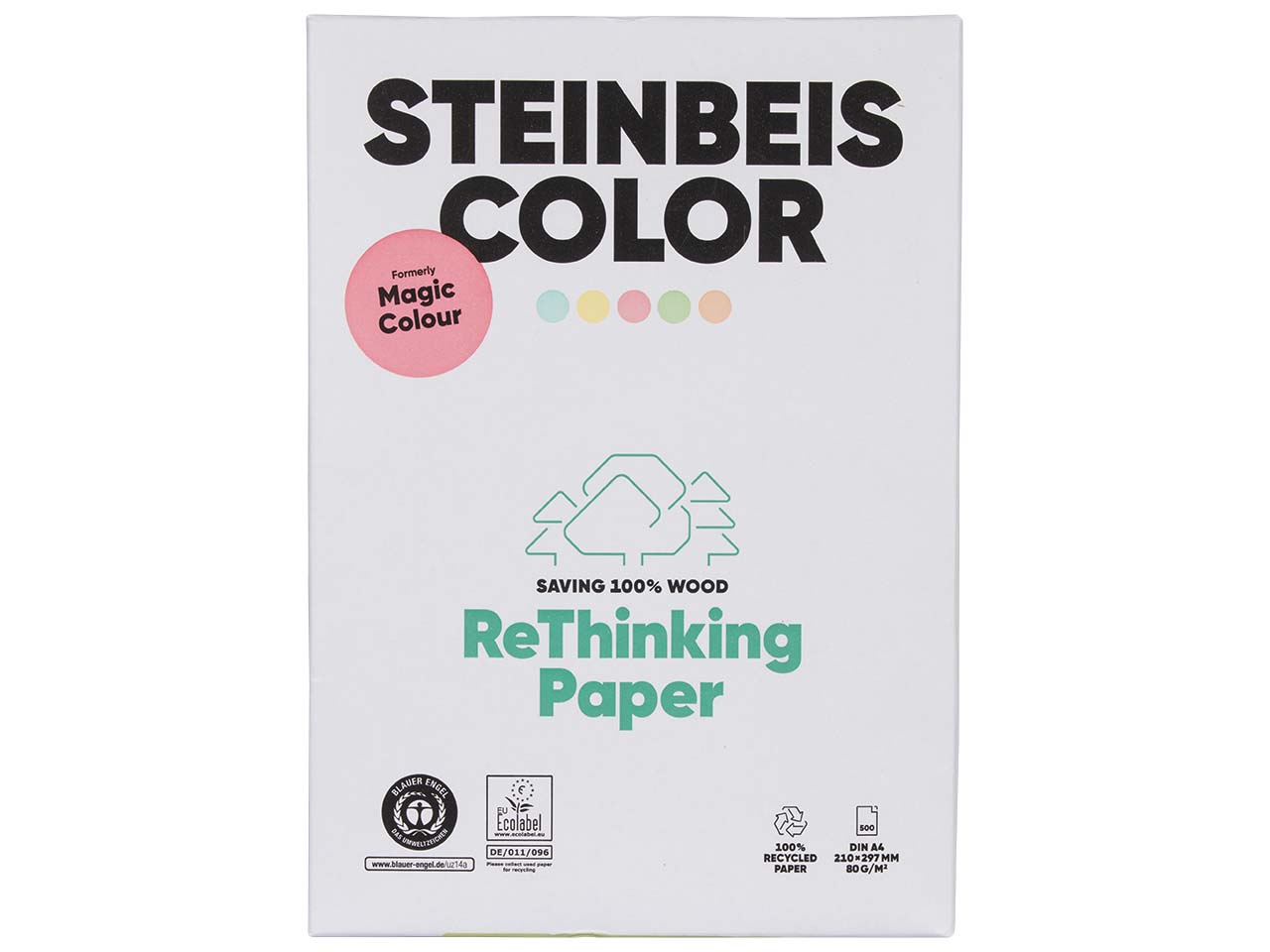 500 Blatt Steinbeis Farbiges Recycling Kopierpapier 'MagicColour' DIN A4 grün