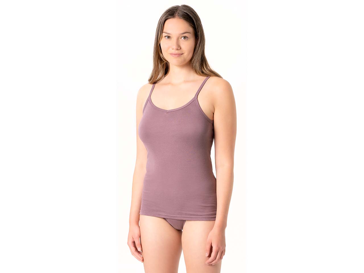 Living Crafts Bio-Damen-Top "JULIA" ohne Seitennähte, mauve, Gr. M