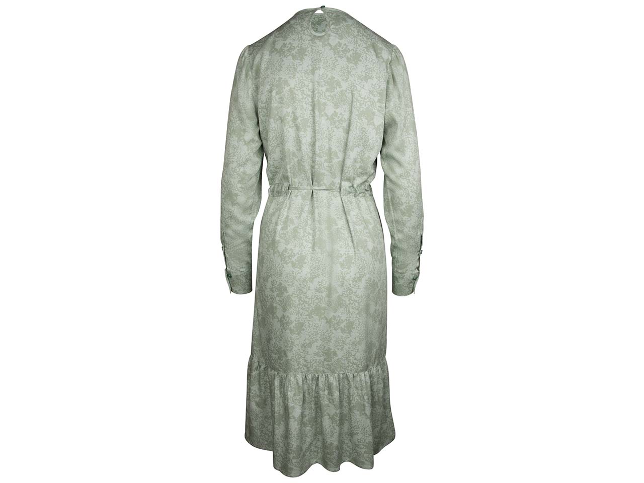 bleed Damen-Midikleid "Mossy" mit Bindegürtel, grün, Gr. S