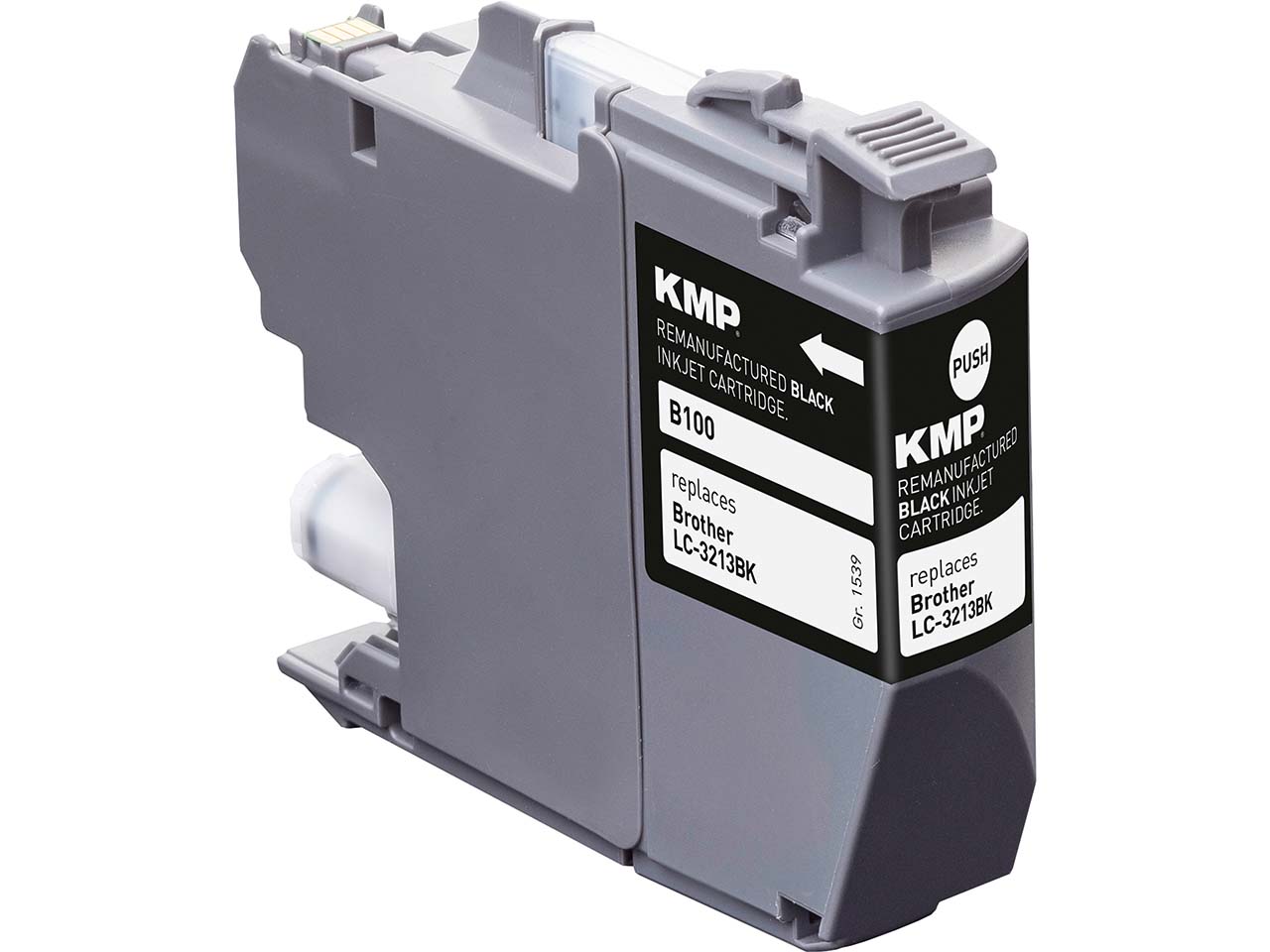 KMP Tintenpatrone ersetzt Brother LC-3213BK schwarz