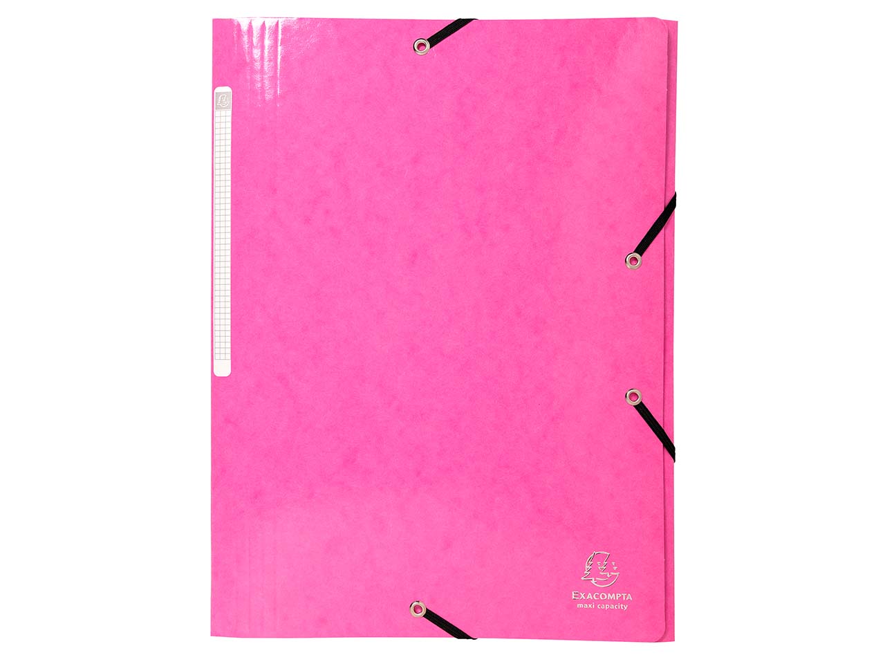 25 Exacompta Sammelmappen "Iderama", 425 g/m², DIN A4, Gummizug, 3 Klappen, rosa