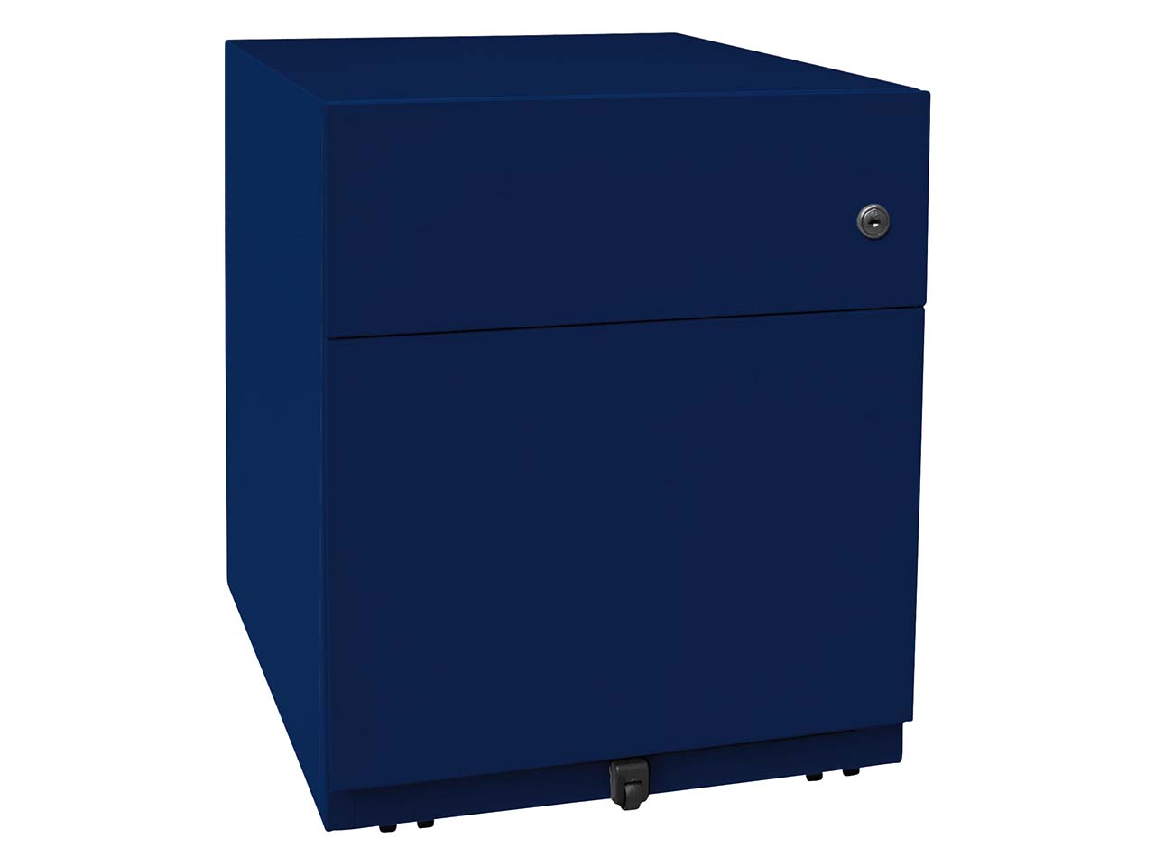 BISLEY Rollcontainer "Note" 1 Schublade, 1 HR T 56,5 cm oxfordblau