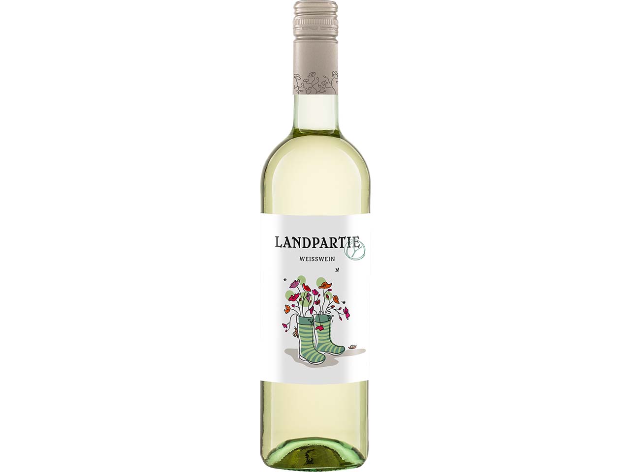 Bio-Weißwein "Landparty" 750 ml, in Geschenkverpackung