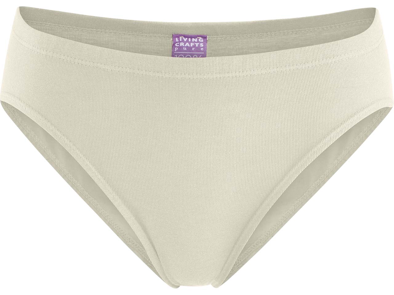 Living Crafts Bio-Damen-Slip "JOSEFINE" ohne Seitennähte, natural, Gr. 40/42