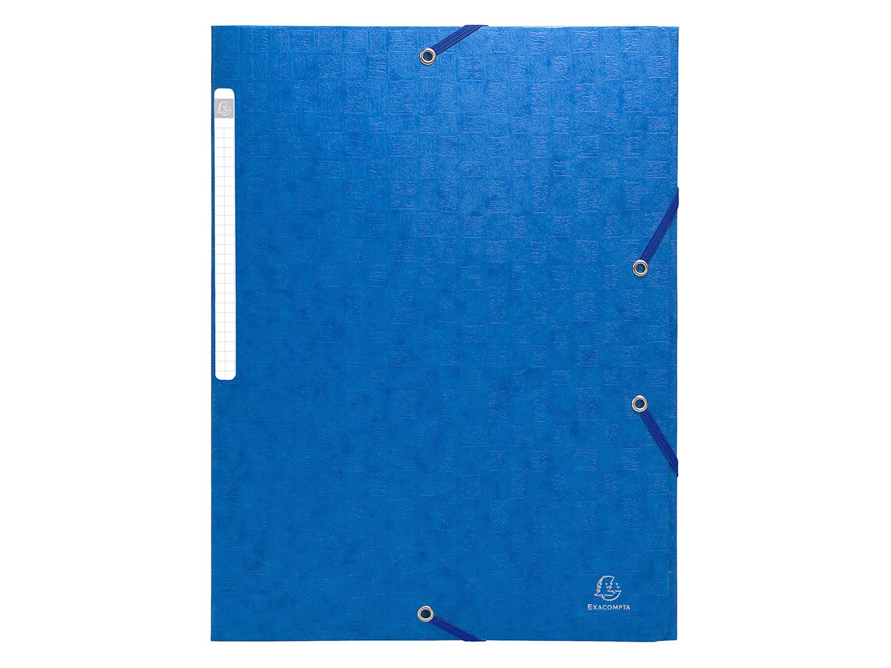 50 Exacompta Sammelmappen "Scotten", 425 g/m², DIN A4, Gummizug, 3 Klappen, blau