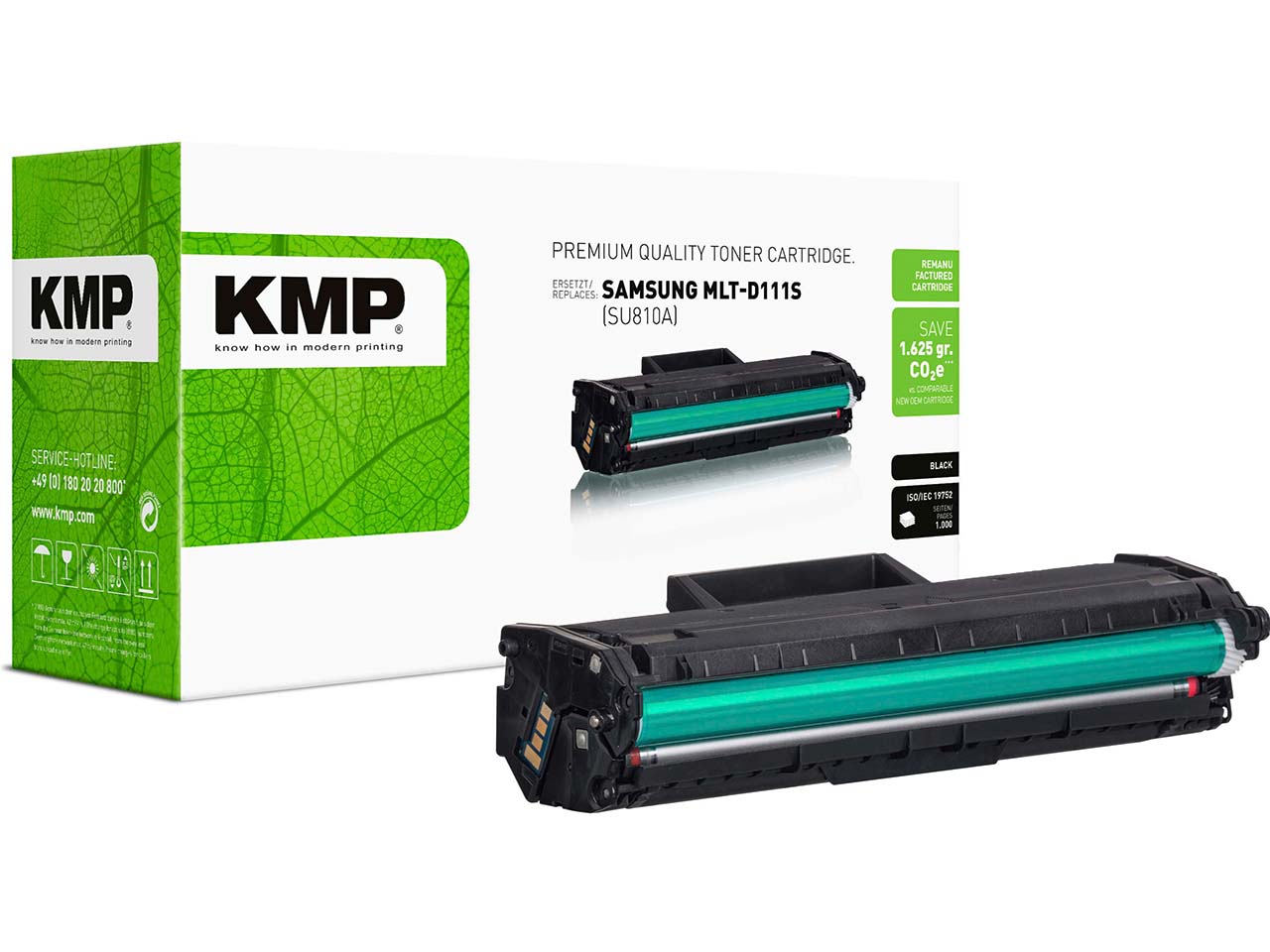 KMP Toner ersetzt Samsung MLT-D111S schwarz