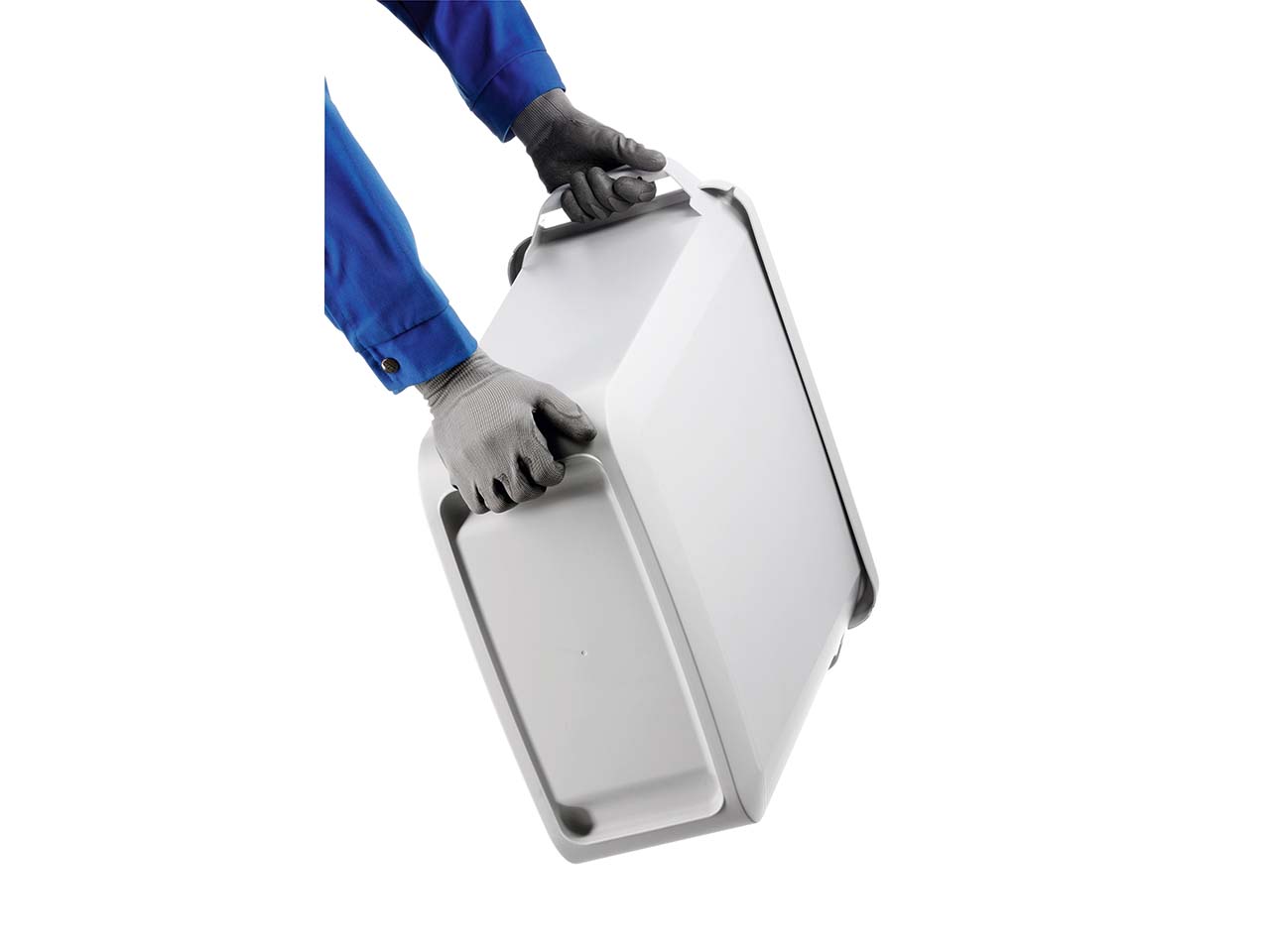 DURABLE Mülleimer 'Durabin 60' 60 l, mit blauem Deckel