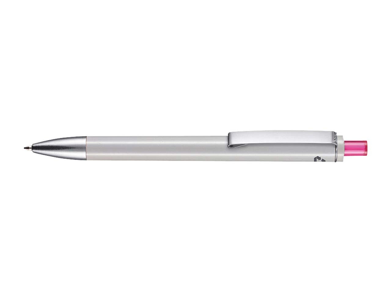 RITTER PEN Kugelschreiber 'EXOS RECYCLED' grau recycled/magenta