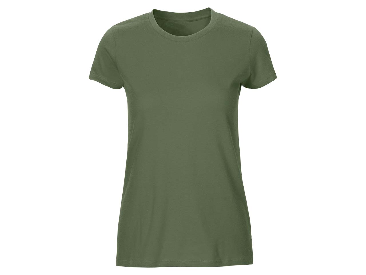 Neutral Bio-Damen-T-Shirt mit Rundhalsausschnitt dunkelgrün, Gr. M