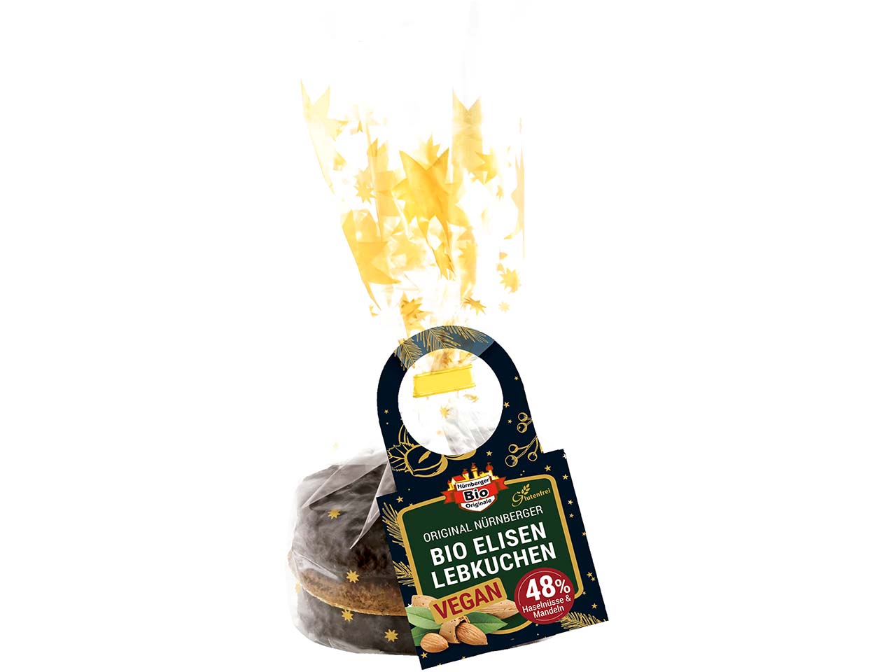 Nürnberger Bio-Elisen-Lebkuchen, vegan & glutenfrei, 210 g