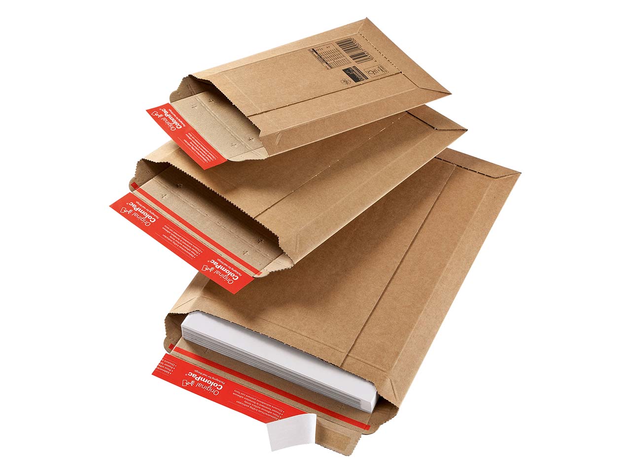 20 Versandtaschen aus stabiler Wellpappe für B4+, 303 x 413 mm