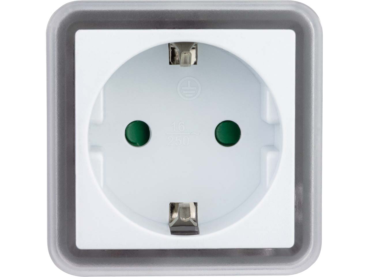 REV Nachtlicht "LED Mini" mit Steckdose & Dämmerungsautomatik, 0,5 W, weiß