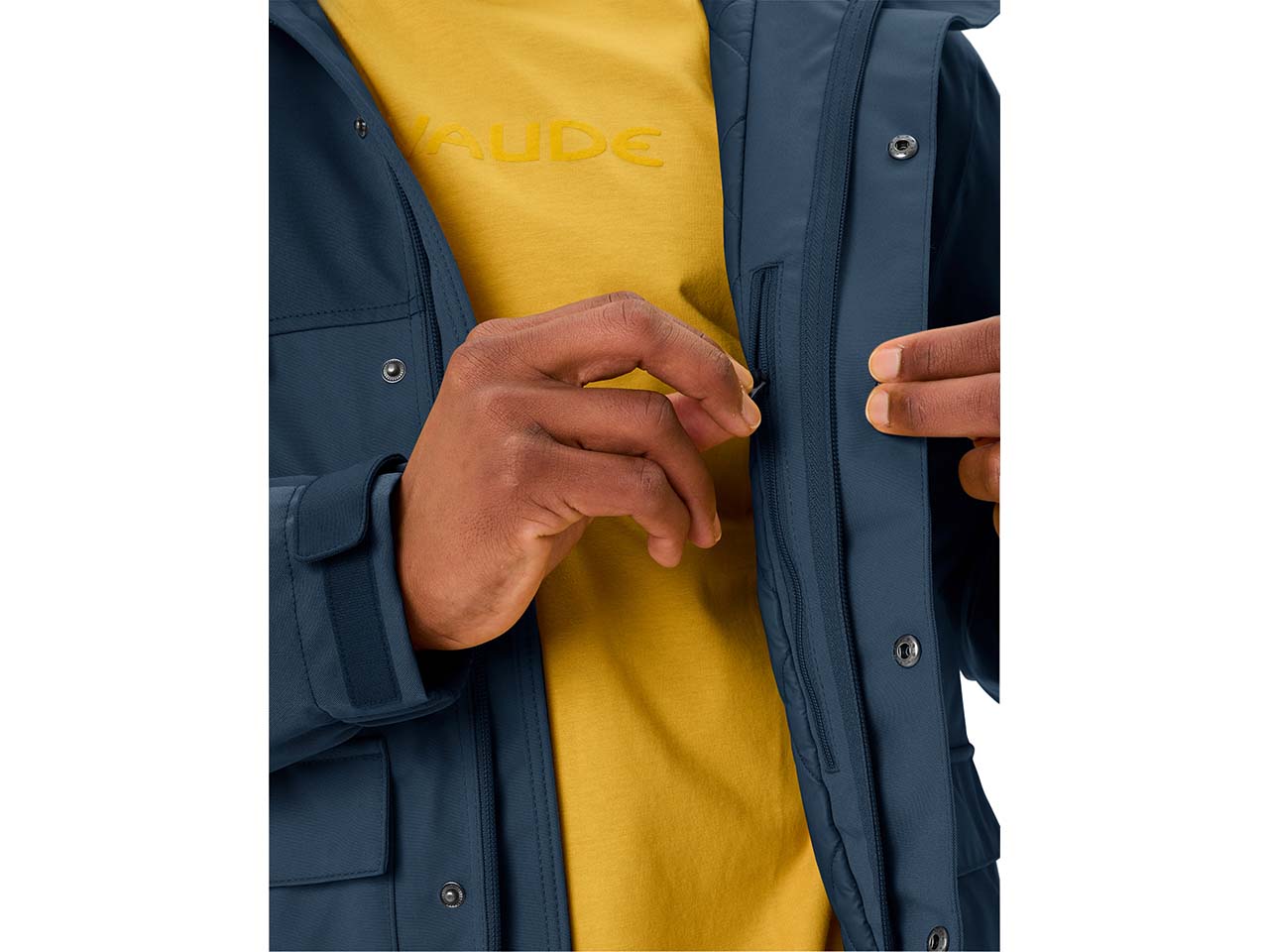 VAUDE Herren-Winterjacke 'Manukau III' mit Innentasche, dark sea, Gr. L