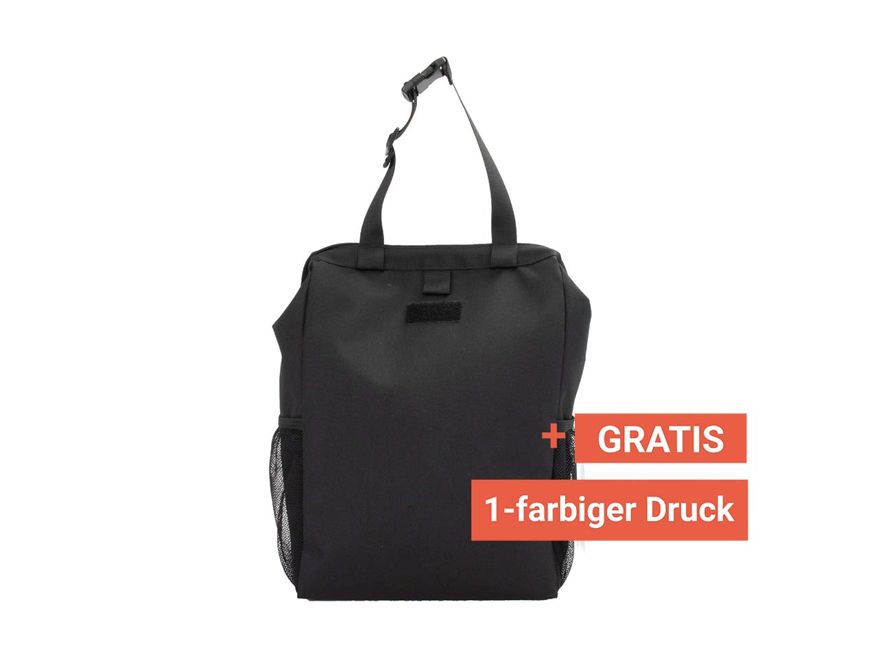 Kühl- & Aufbewahrungstasche aus recy. PET-Flaschen, inkl. 1c-Gratisdruck, schwarz