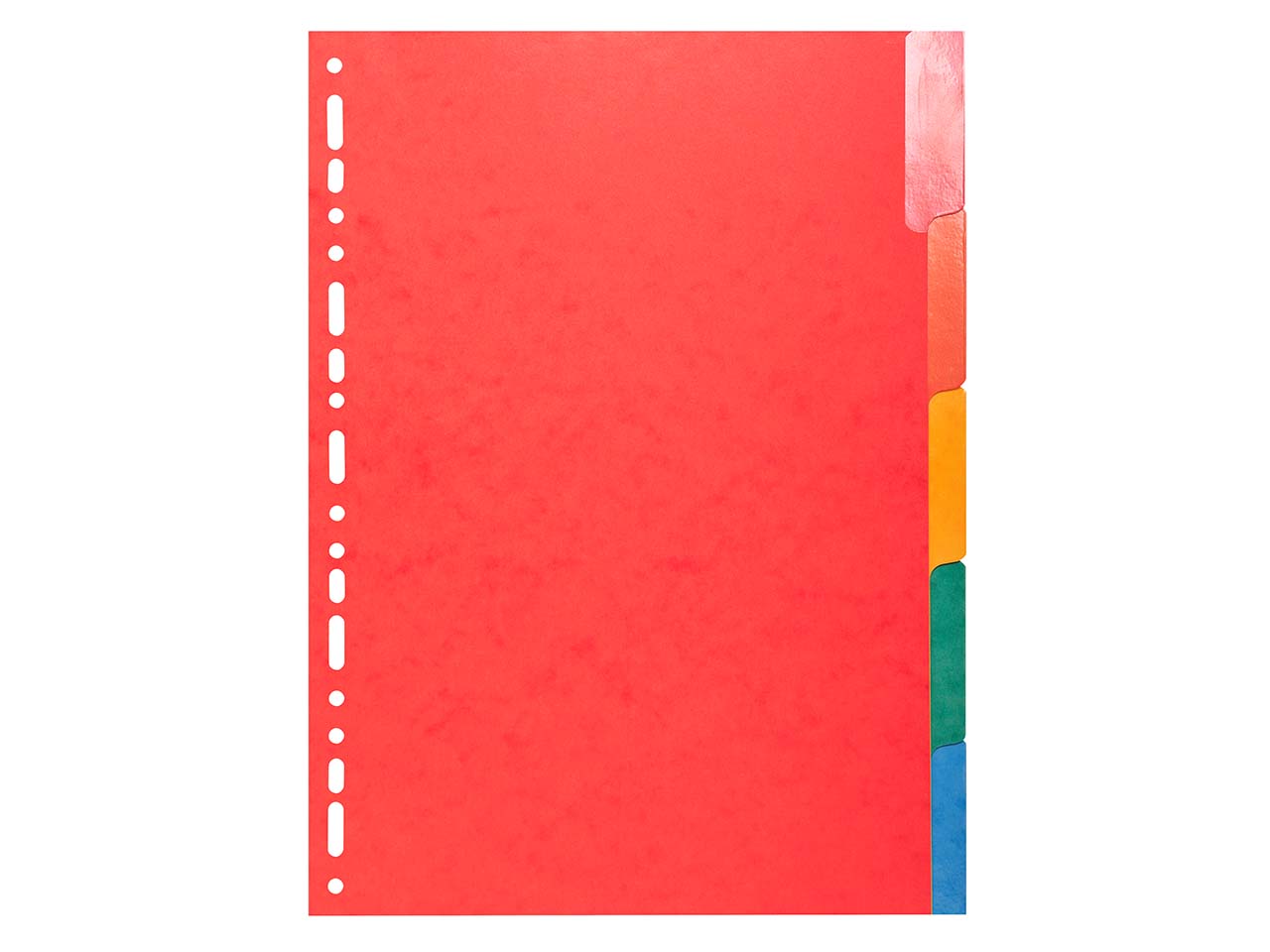 25 Exacompta Register, Colorspan-Karton, 5 Taben neutral glän., 225 g/m², DIN A4, sortiert