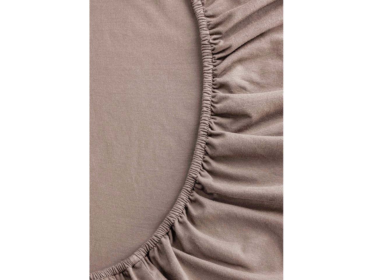 MELA Bio-Spannbettlaken 'PAMBAN' aus Jersey, 180/200 x 200 cm, mocca