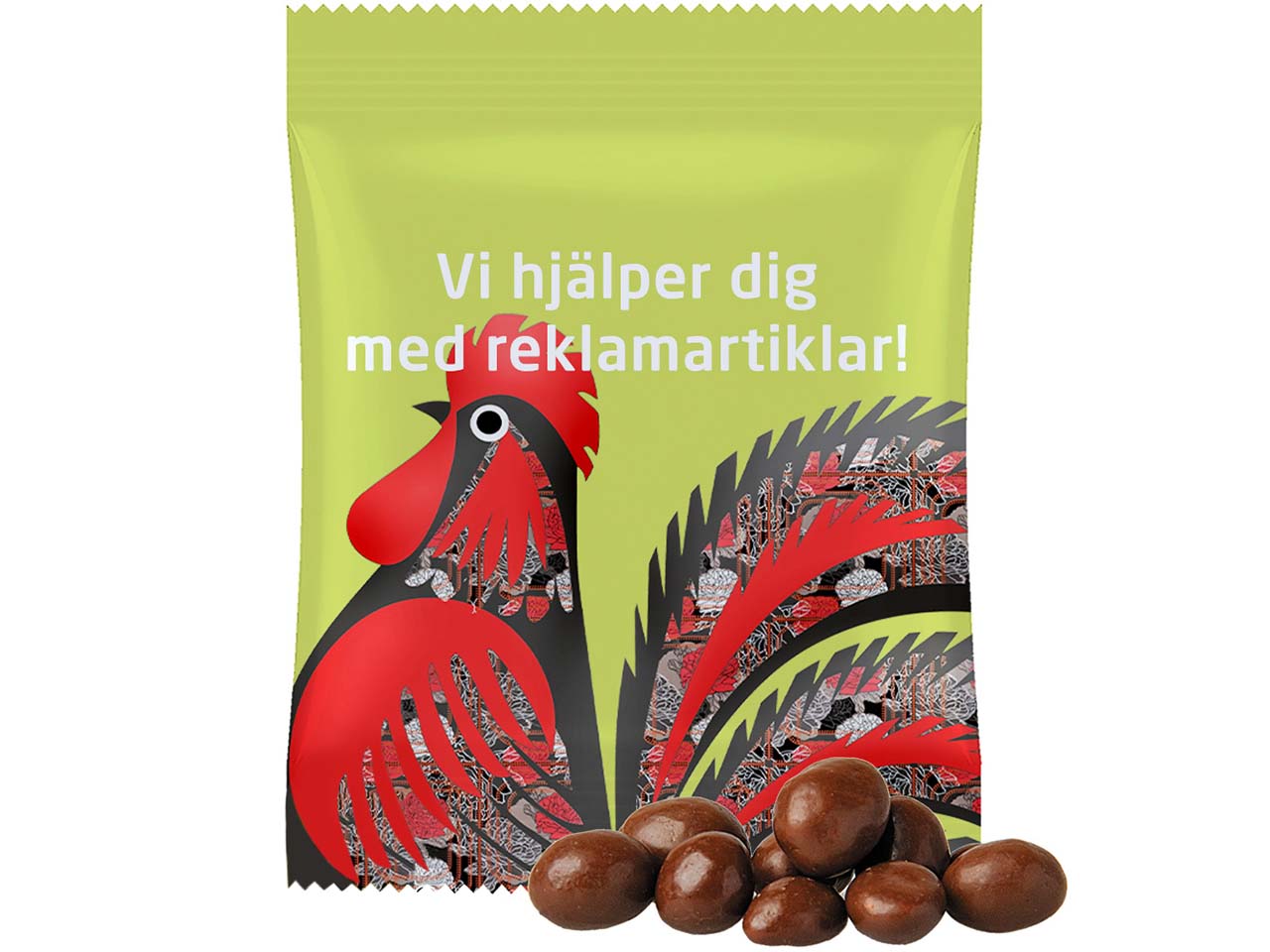 Bio-Schoko-Erdnüsse inkl. 4-farbigem Aufdruck, 15 g