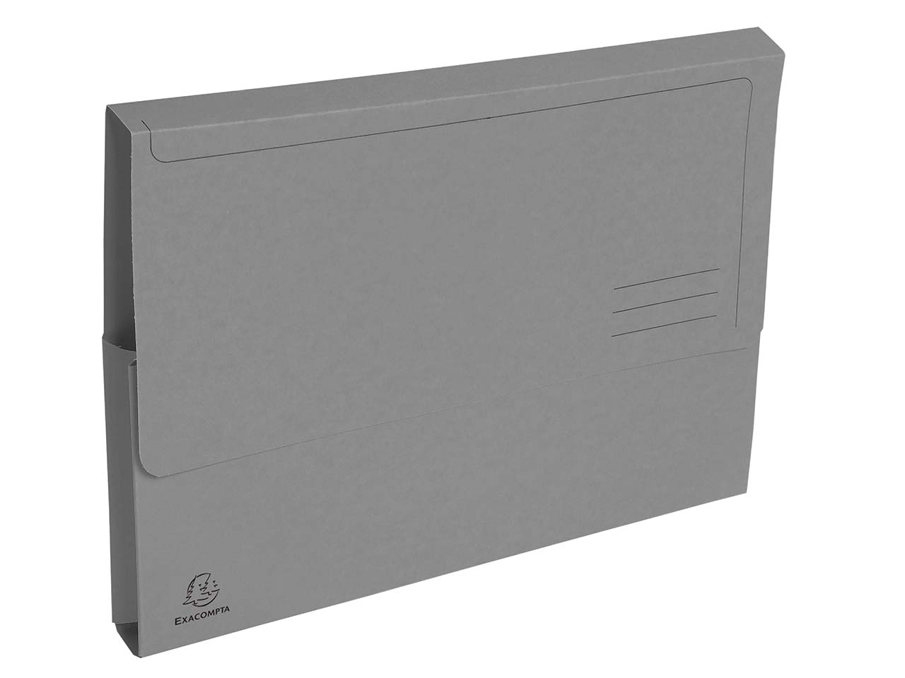 100 Exacompta Aktenmappen "Forever" mit Verschlusskappe, 290 g/m², DIN A4, grau