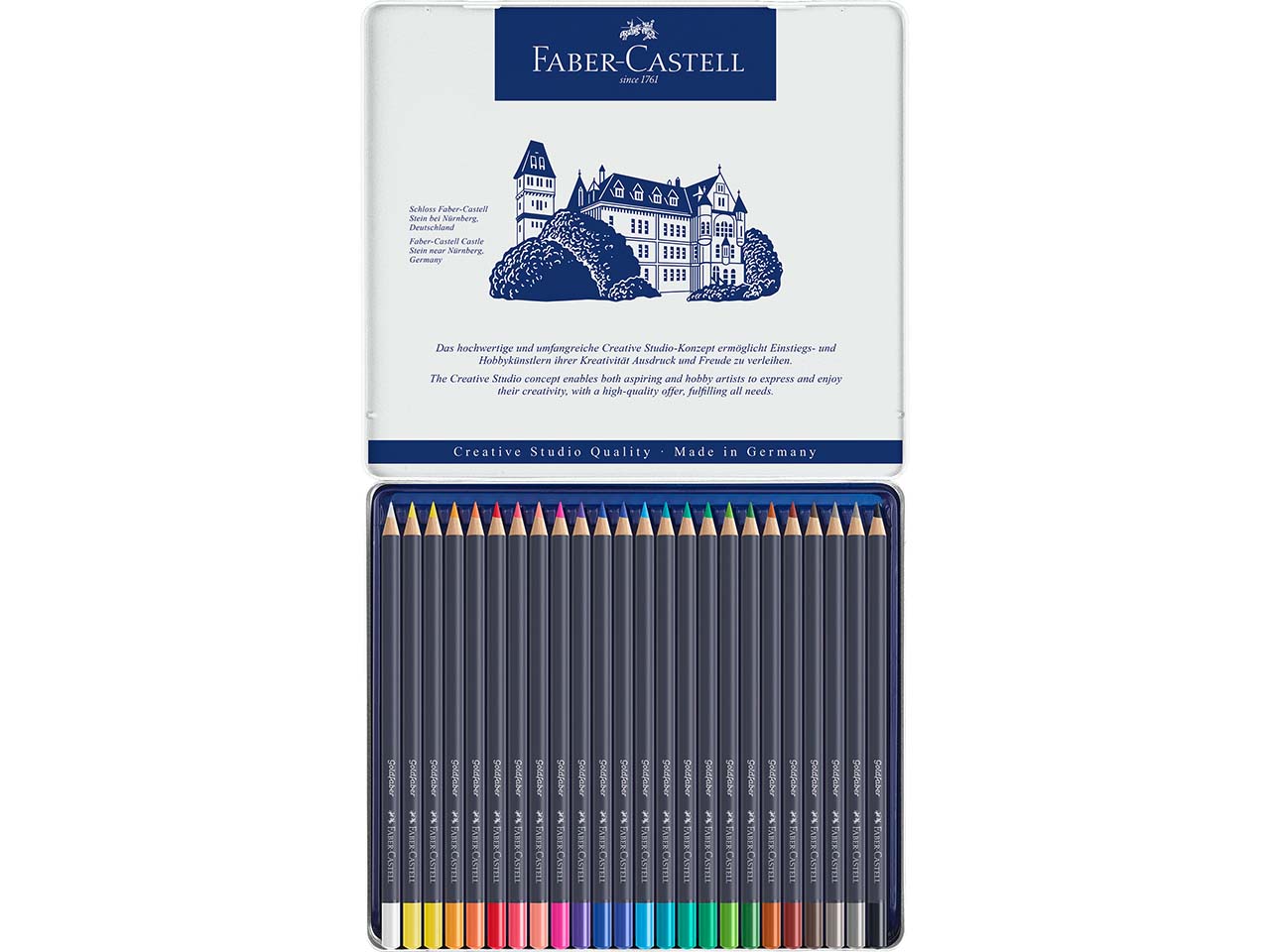 Faber-Castell Buntstift "Goldfaber", 24er-Set im Metalletui