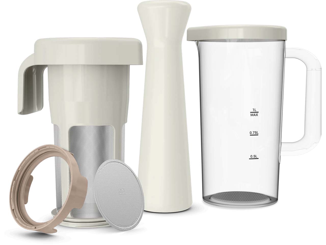 TEFAL Pflanzenmilchmaschine "Easy Milker", weiß