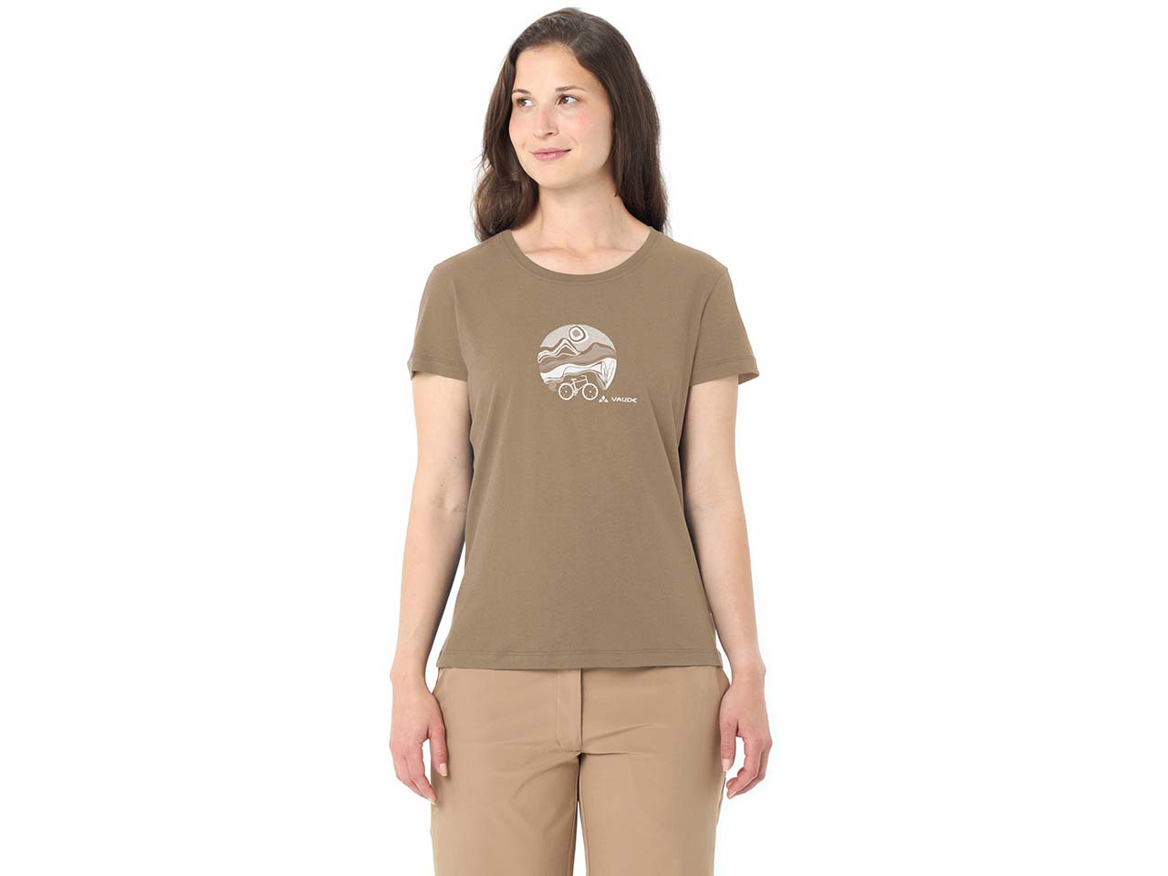 VAUDE Damen-T-Shirt "Cyclist V" schnelltrocknend, oat, Gr. 38