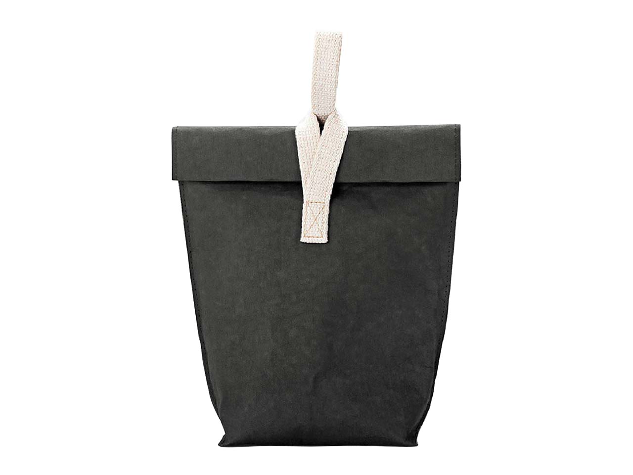 Lunchbag 'Yummy Plus' aus Papyr Gr. L, black