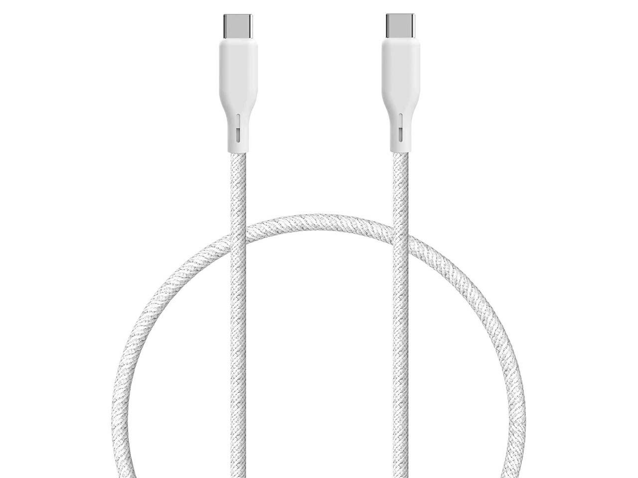 Upström Ladekabel "ESSENTIALS" USB-C auf USB-C, weiß, 1,2 m