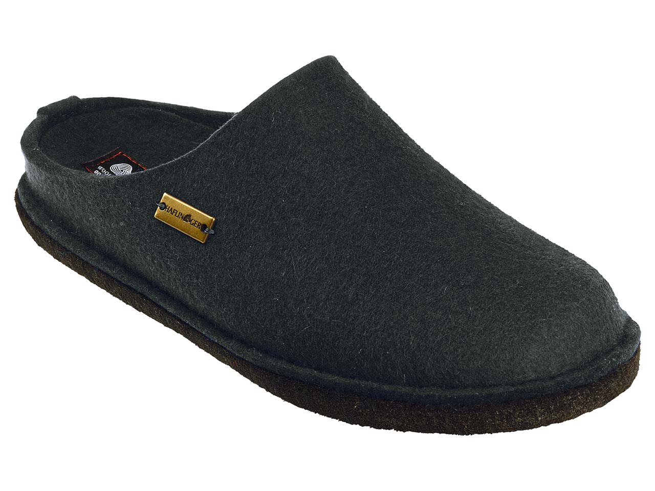 Haflinger Hausschuhe "Flair Soft" graphit, Gr. 46