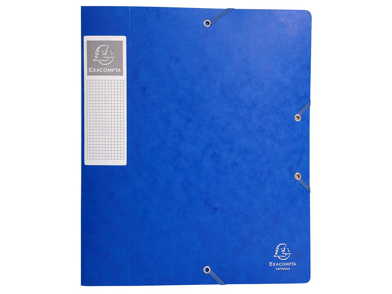 10 Exacompta Archivboxen aus Colorspan-Karton, 600 g/m², DIN A4, blau, RB 60 mm