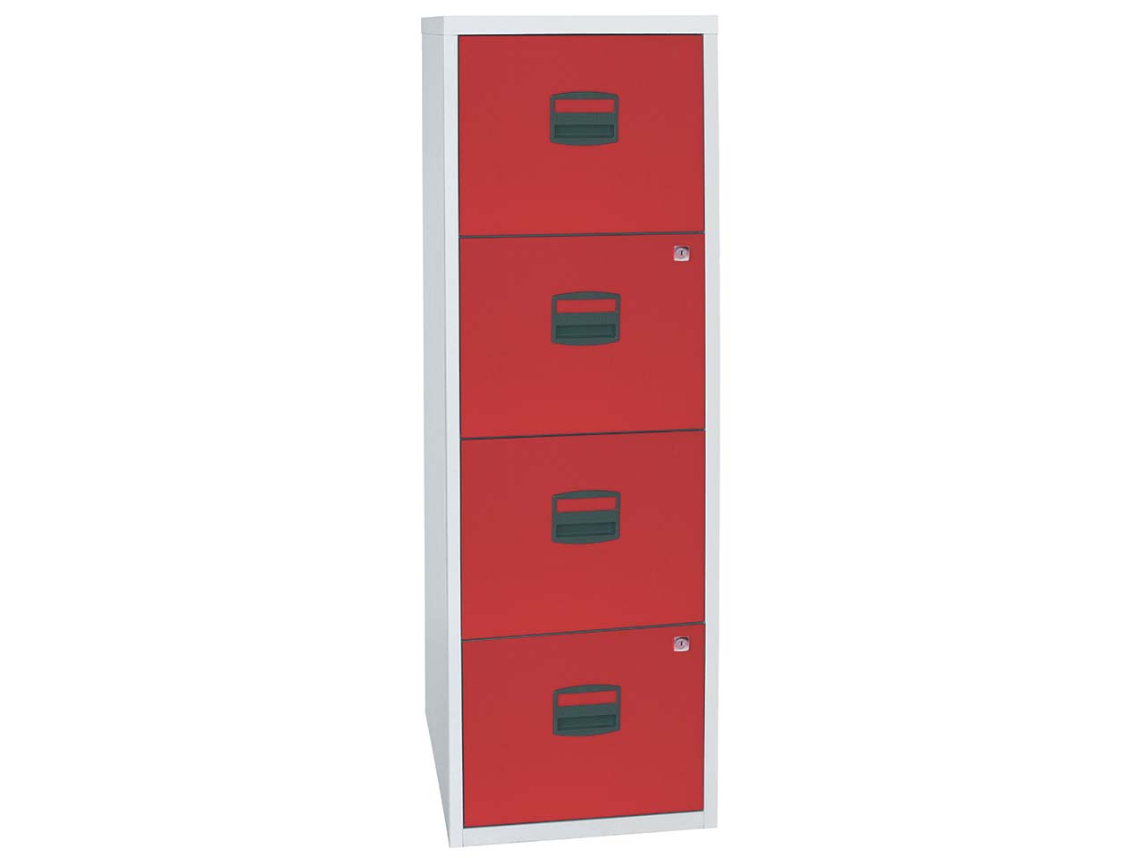 Bisley Home Container 4 HR Schübe grau/rot