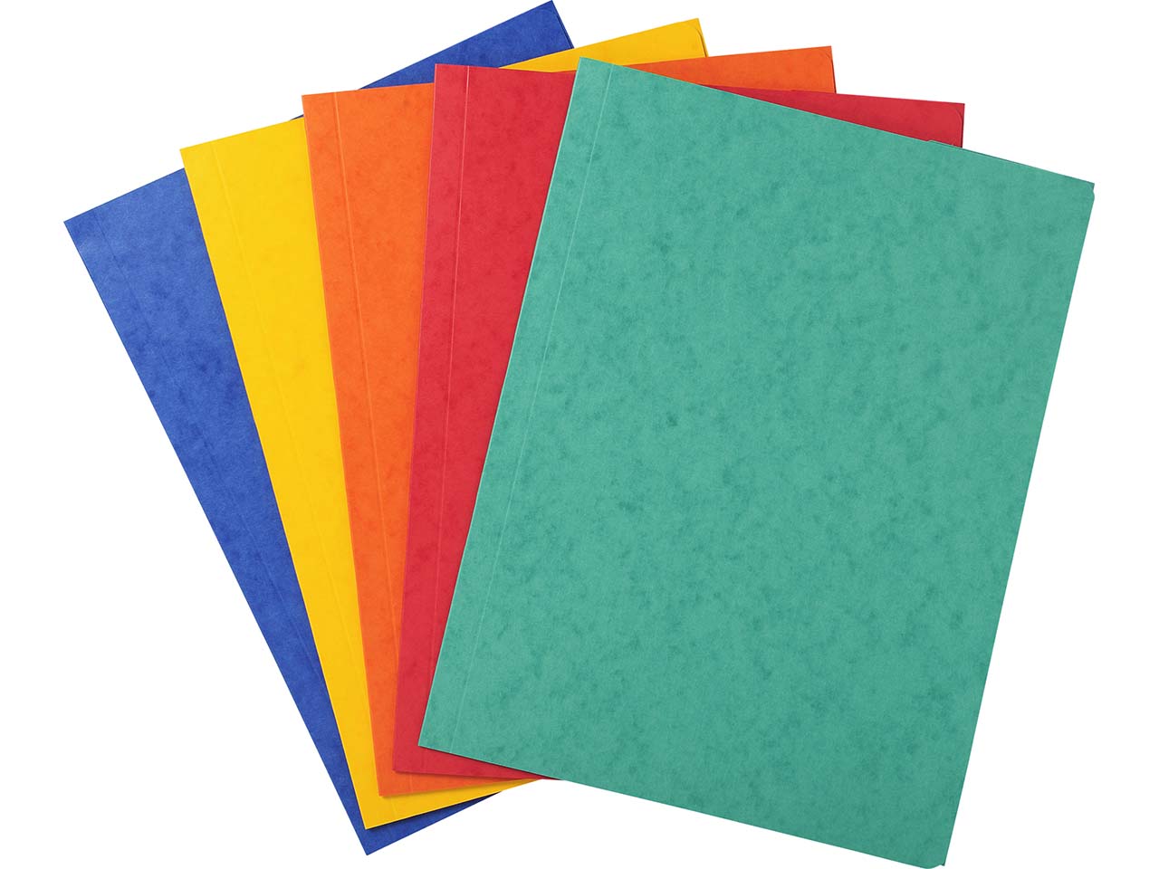 50 Exacompta Sammelmappen, Colorspan-Karton, 390 g/m², DIN A4, 3 Klappen, sortiert