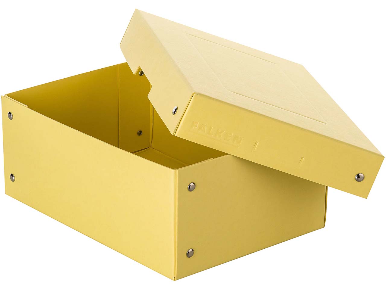 Falken Aufbewahrungsbox "PURE Box" Pastell, DIN A5, 100 mm Höhe, gelb