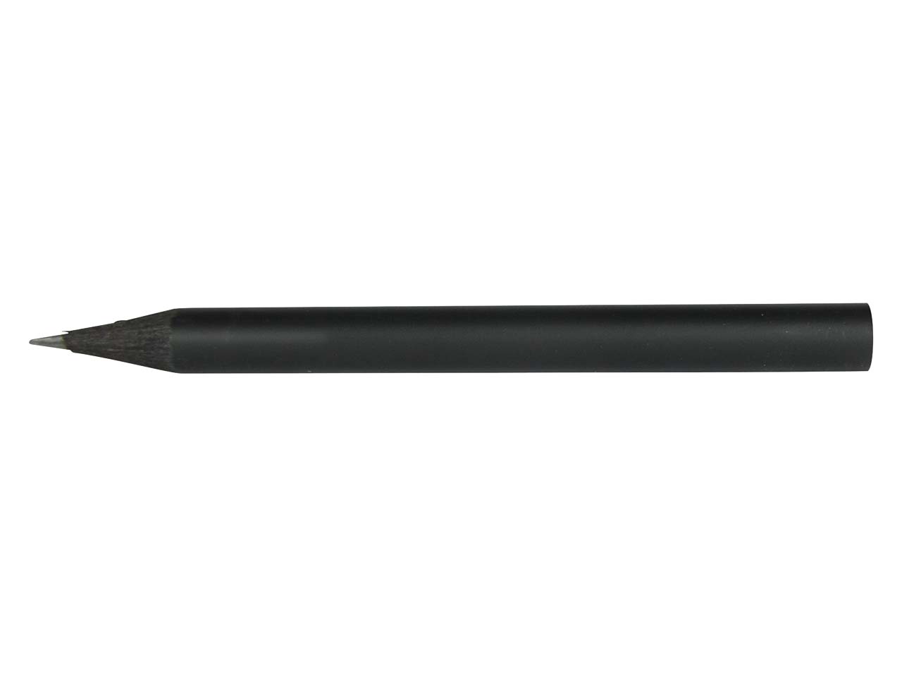 Bleistift 8,75 cm, rund, schwarz durchgefärbt