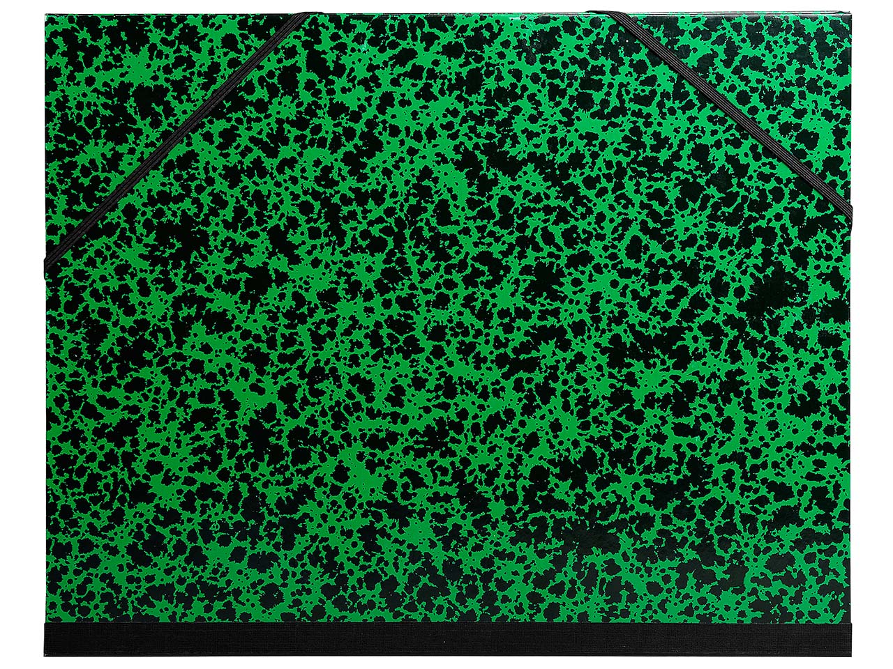10 Exacompta Zeichenmappen mit Gummizug, 280x380 mm für DIN B4, grün
