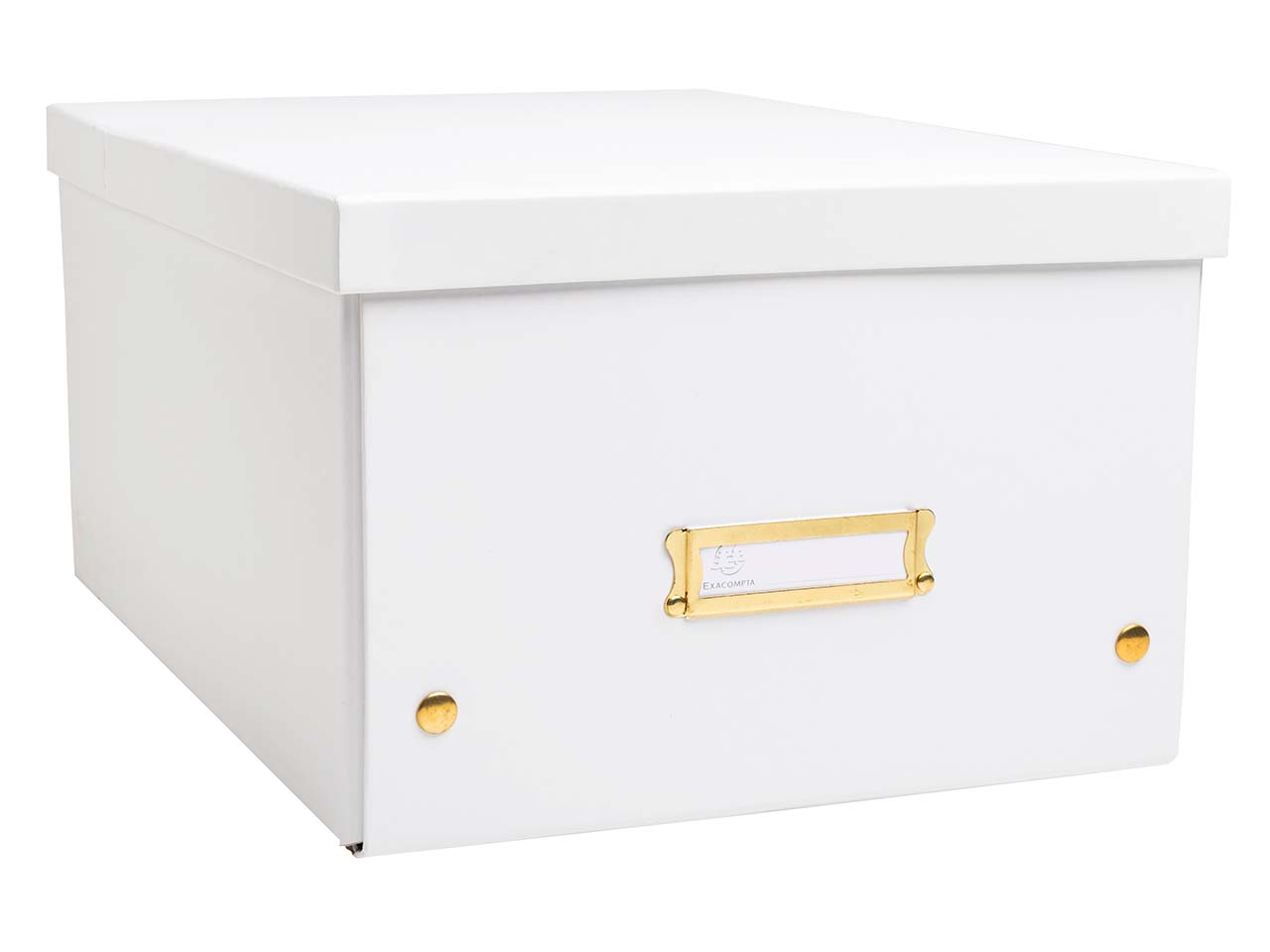 5 Exacompta Ablageboxen "NeoDeco", 29x38x19 cm, DIN A4+, weiß