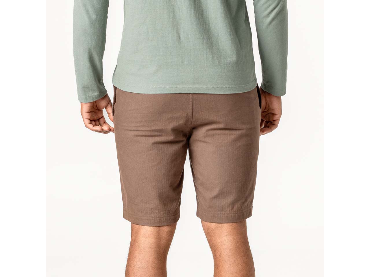 Living Crafts Bio-Herren-Bermuda-Short "ADAO" mit Gummizug-Bund, earth, Gr. 32R