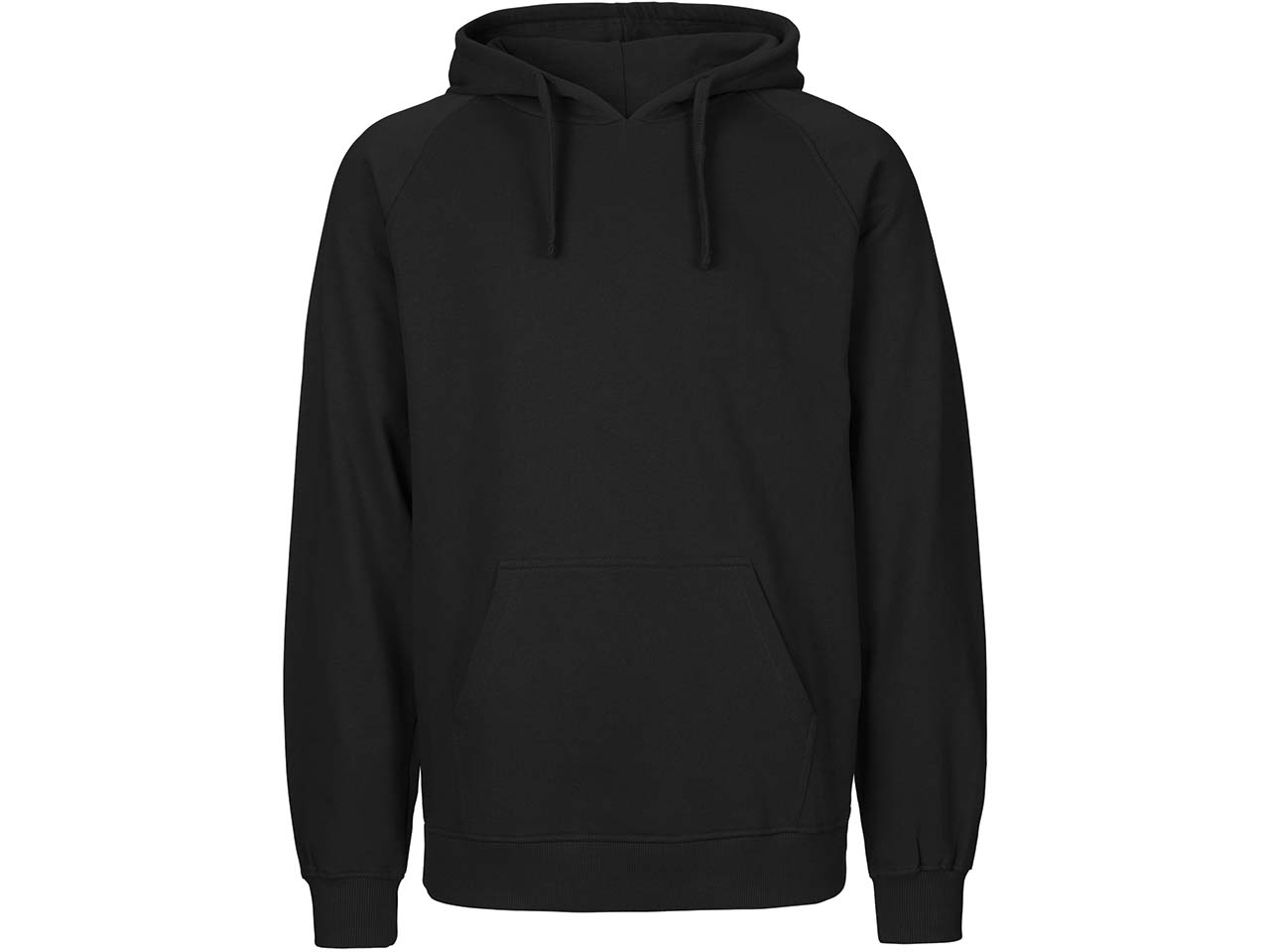 Neutral Bio-Unisex-Hoodie 'Tiger Cotton' mit gebürstetem Fleece, black, Gr. XL