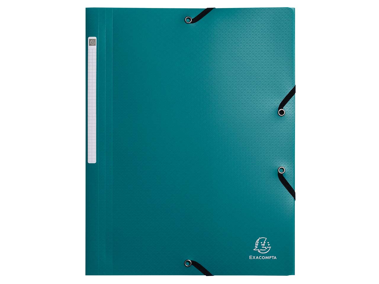 50 Exacompta Sammelmappen "OpaK", DIN A4, Gummizug, 3 Klappen, grün