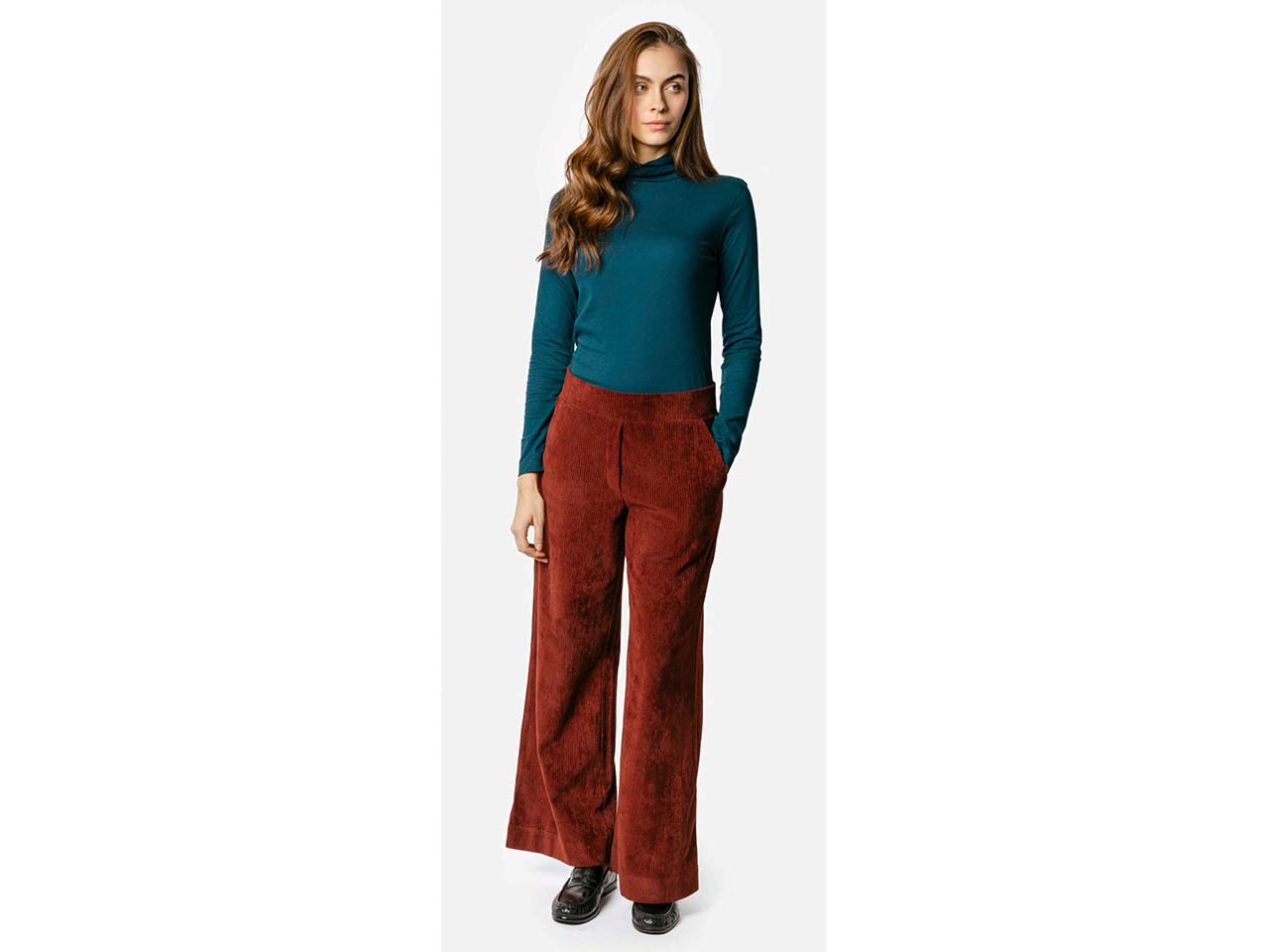 Living Crafts Bio-Damen-Culotte 'PARSELINA' mit elastischem Bund, maroon, Gr. L