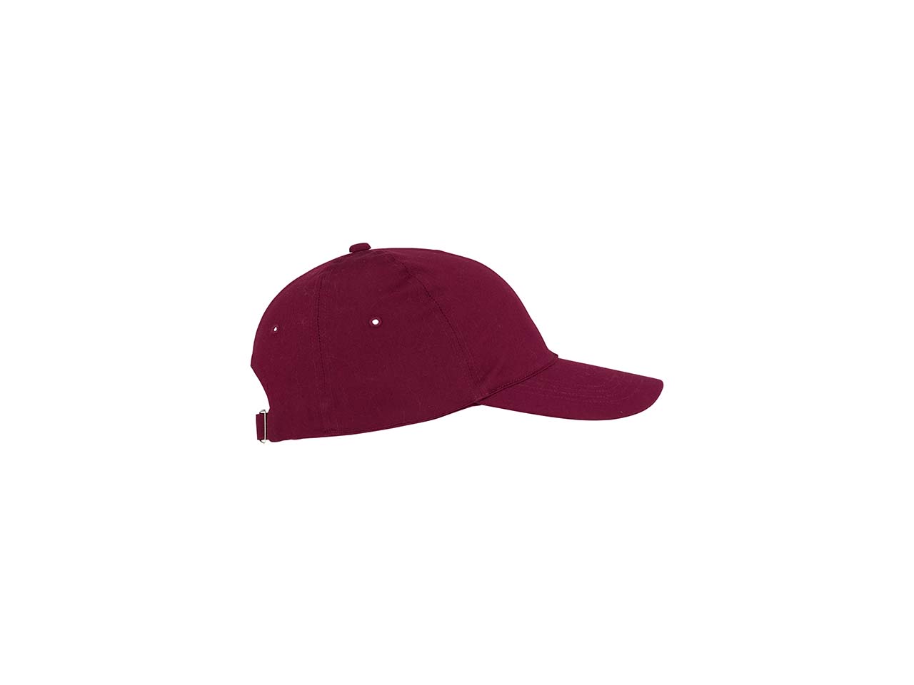 Neutral 6 Panel Cap aus Bio-Baumwolle - bedruckbar - bordeaux