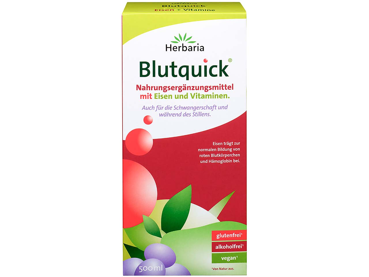 Herbaria "Blutquick" mit Eisen und Vitaminen, 500 ml