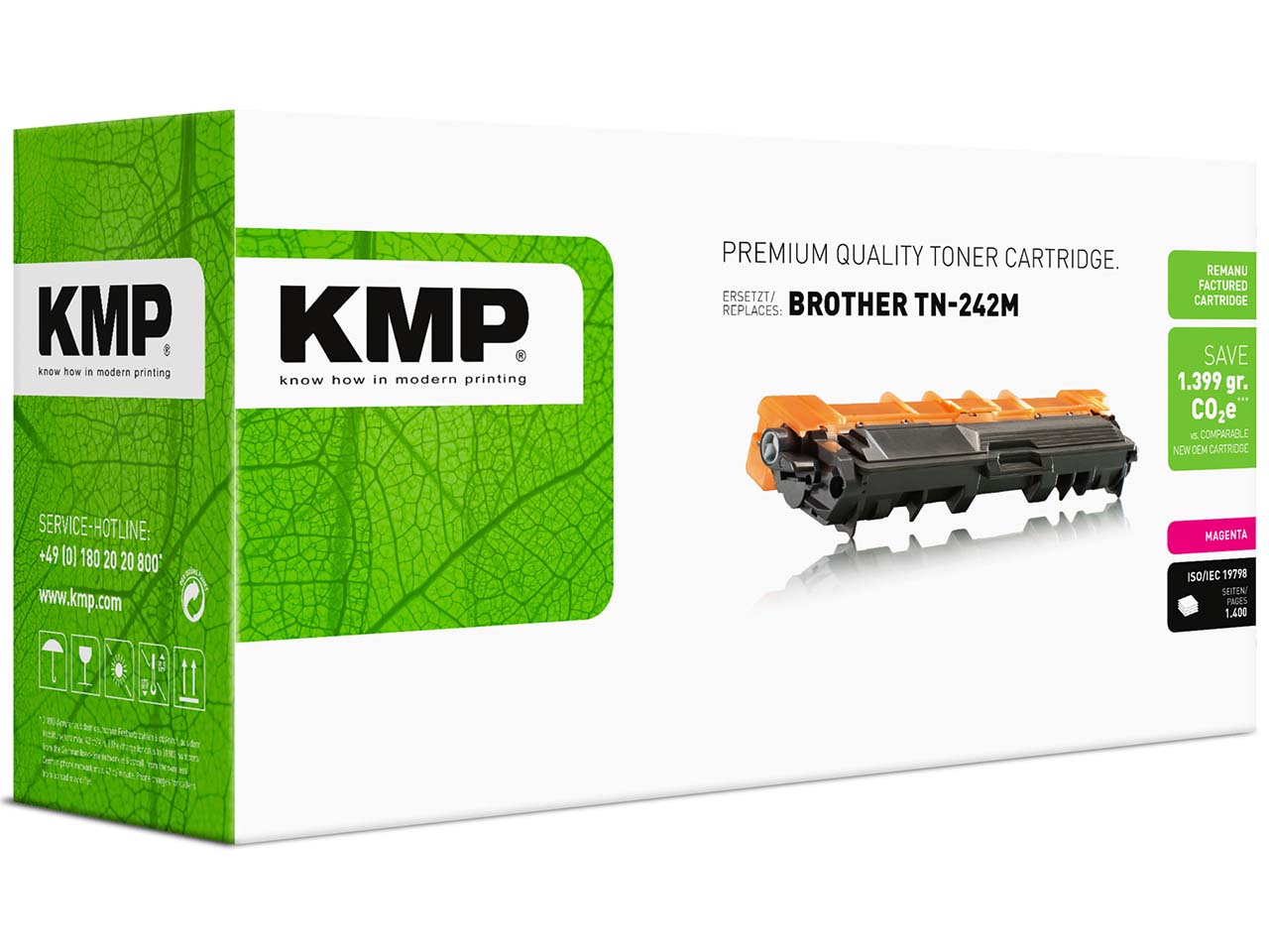 KMP Toner ersetzt Brother TN-242M magenta