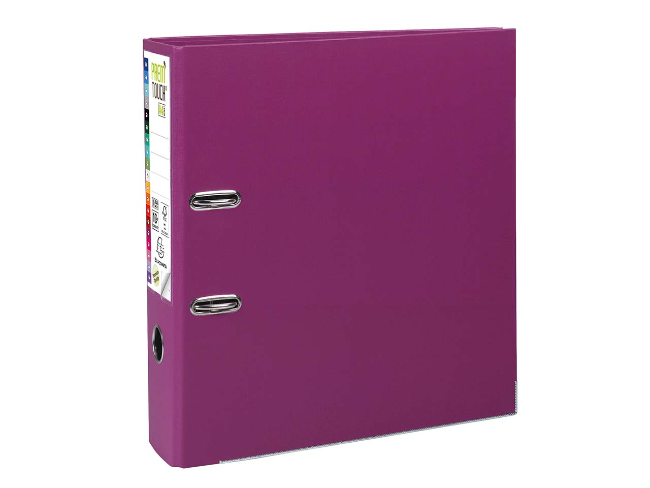 10 Exacompta Premium-Ordner "Prem'Touch", DIN A4 Maxi, fuchsia, RB 80 mm