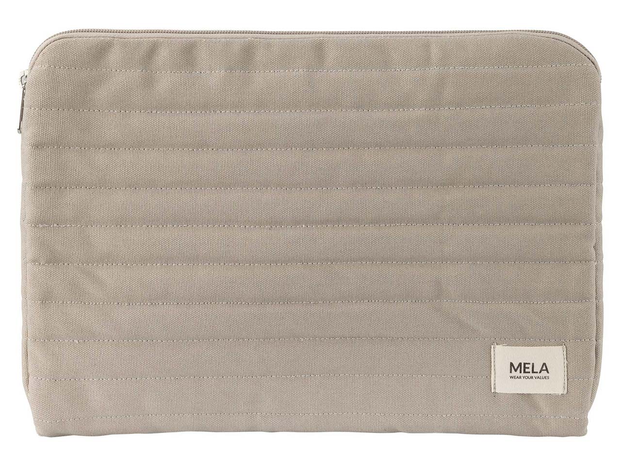 MELA Bio-Laptophülle 'VINUSA' 15', gepolstert, mit 2 Innentaschen, light stone