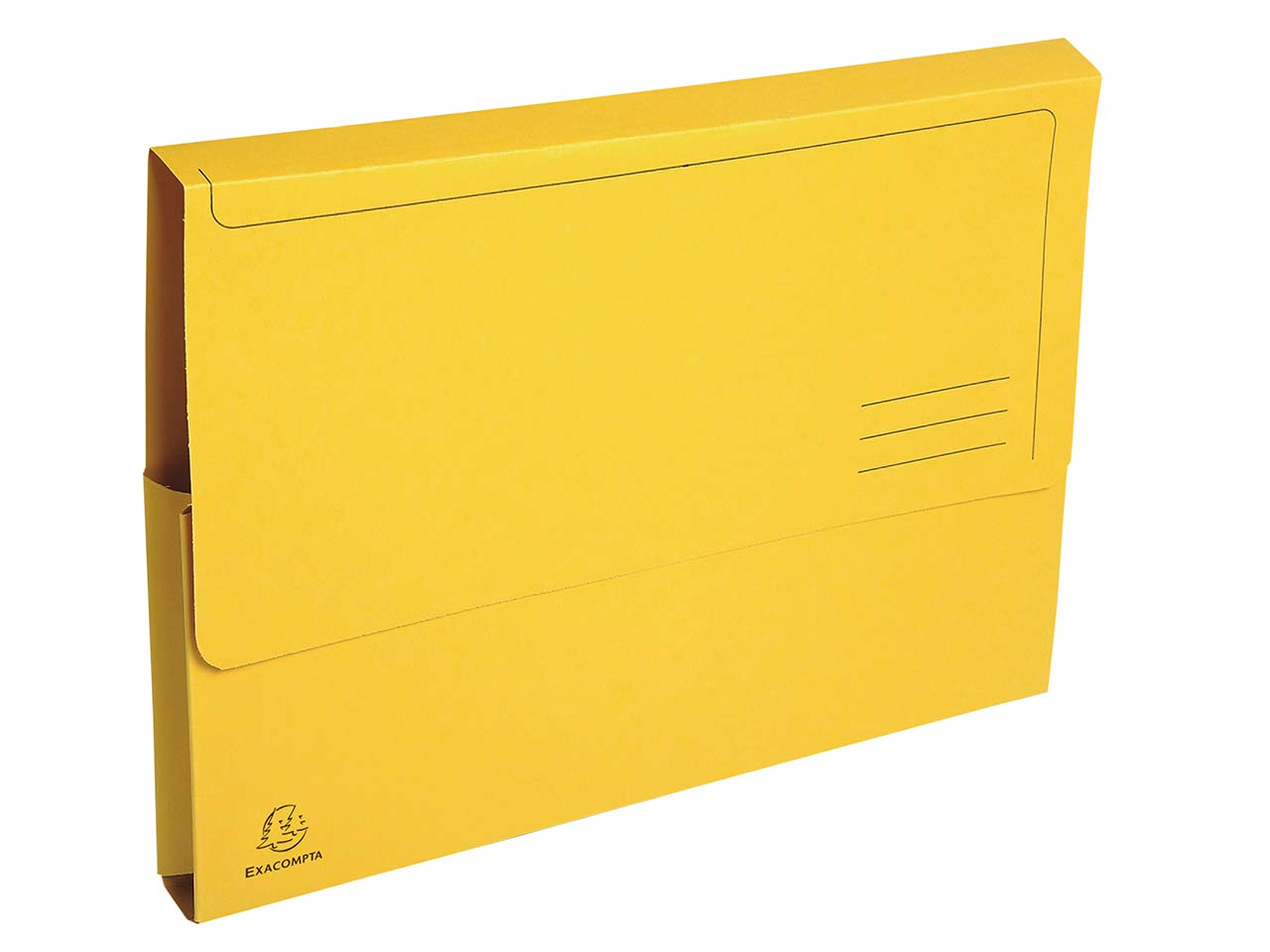 50 Exacompta Aktenmappen "Forever" mit Verschlusskappe, 290 g/m², DIN A4, gelb