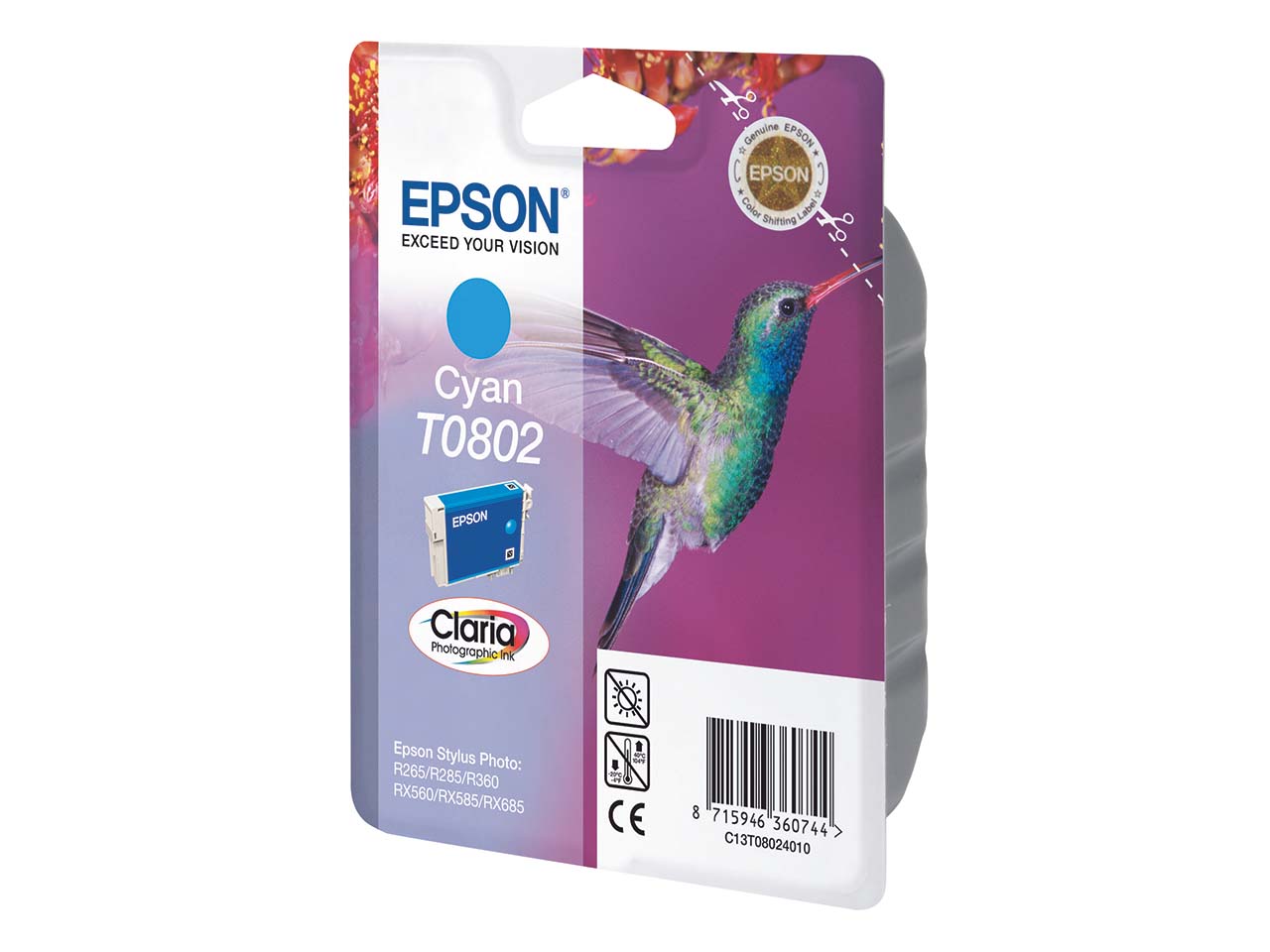 Epson Tintenpatrone T080240 cyan